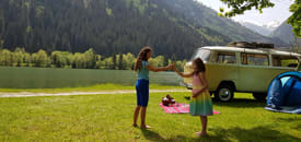 Campingurlaub in den Bergen